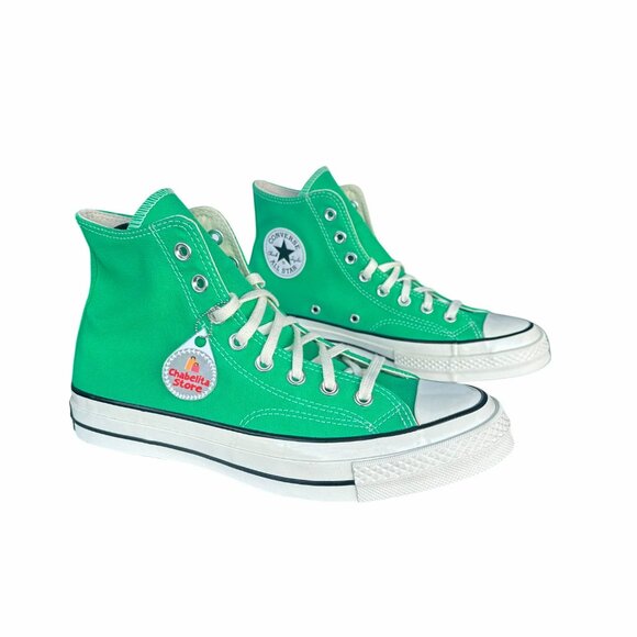 ✨Converse Chuck 70 High Canvas Size 10 Women's shoes Sneakers Green A08613F✨ - Picture 2 of 12